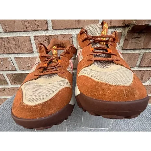 Men's Nike ACG Lowcate Dark Russet Trail Athletic Sneaker Size 14